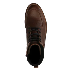 Donkerbruine Hoge Leren Veterboots^Sacha Best