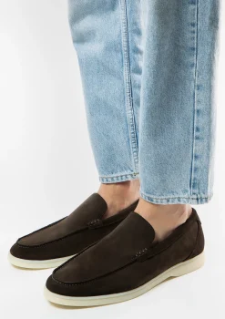 Donkerbruine Suede Loafers^Sacha Online