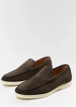 Donkerbruine Suede Loafers^Sacha Online