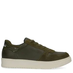 Donkergroene Leren Sneakers^Sacha Outlet