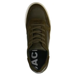 Donkergroene Leren Sneakers^Sacha Outlet