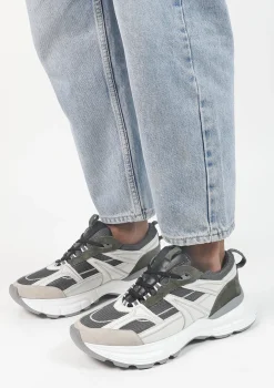 Donkergroene Runner Sneakers^Sacha Fashion