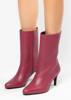 Fuchsia Enkellaarsjes Met Hak^Sacha Clearance