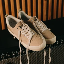 Goliath Beige Textiel Sneakers Met Suede^Sacha Shop
