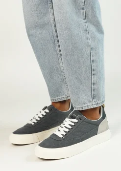 Goliath Donkerblauwe Textiel Sneakers Met Suede^Sacha Store