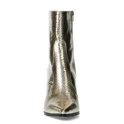 Gouden Enkellaarsjes Met Snakeskin^Sacha New