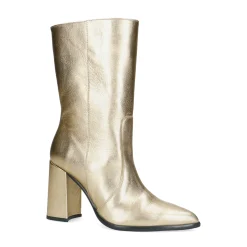 Gouden Enkellaarsjes Met Hak^Sacha Online