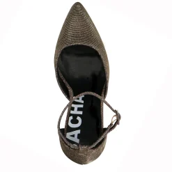 Gouden Glitter Pumps Met Enkelbandje^Sacha New