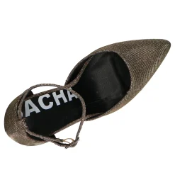 Gouden Glitter Pumps Met Enkelbandje^Sacha New