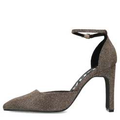 Gouden Glitter Pumps Met Enkelbandje^Sacha New