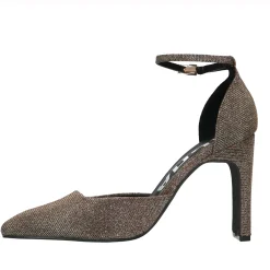 Gouden Glitter Pumps Met Enkelbandje^Sacha New