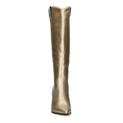 Gouden Hoge Laarzen Met Hak^Sacha Cheap