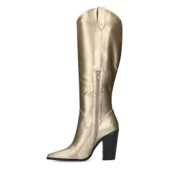 Gouden Hoge Laarzen Met Hak^Sacha Cheap