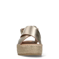 Gouden Leren Plateau Sandalen^Sacha Outlet