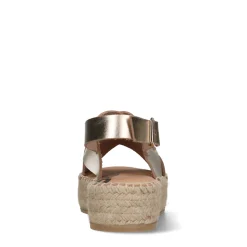 Gouden Leren Plateau Sandalen^Sacha Outlet