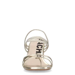 Gouden Metallic Hak Sandalen Met Bandjes^Sacha Store