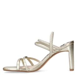 Gouden Metallic Hak Sandalen Met Bandjes^Sacha Store
