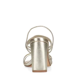 Gouden Metallic Hak Sandalen Met Bandjes^Sacha Store