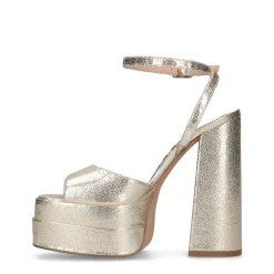 Gouden Platform Pumps Met Plateau Hak^Sacha Sale