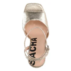Gouden Platform Pumps Met Plateau Hak^Sacha Sale