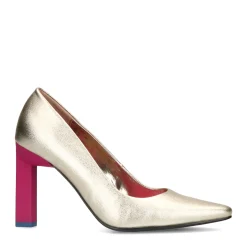 Gouden Pumps Met Roze Hak^Sacha Sale
