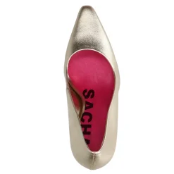 Gouden Pumps Met Roze Hak^Sacha Sale