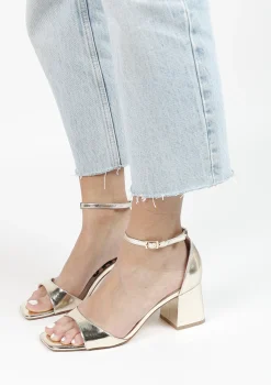 Gouden Sandalen Met Hak^Sacha Cheap