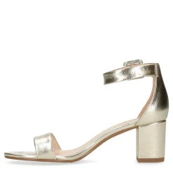 Gouden Sandalen Met Hak^Sacha Fashion