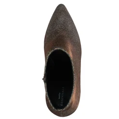 Gouden Shiny Enkellaarsjes Met Hak^Sacha Sale