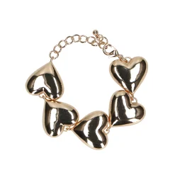 Goudkleurige Armband Met Hartjes^Sacha Hot