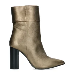 Goudkleurige Enkellaarsjes Met Hak^Sacha Best Sale