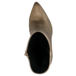 Goudkleurige Enkellaarsjes Met Hak^Sacha Best Sale