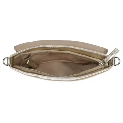 Goudkleurige Leren Schoudertas^Sacha Fashion