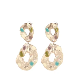 Goudkleurige Oorbellen Met Multicolor Details^Sacha Best Sale