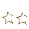 Goudkleurige Star Oorringen^Sacha Outlet