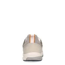 Grijze Leren Sneakers Met Suede Details^Sacha Store