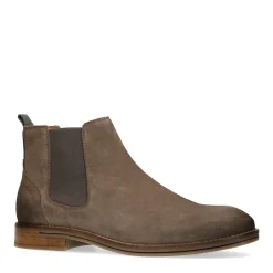 Grijze Suede Chelsea Boots^Sacha Fashion