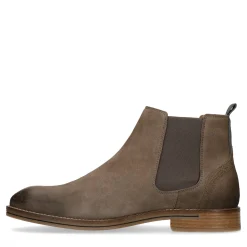 Grijze Suede Chelsea Boots^Sacha Fashion