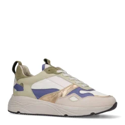 Groene Dad Sneakers Met Paarse En Goudkleurige Details^Sacha Store