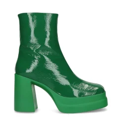 Groene Enkellaarsjes Met Plateau Hak^Sacha Outlet