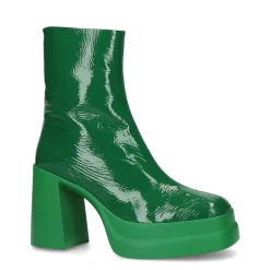 Groene Enkellaarsjes Met Plateau Hak^Sacha Outlet