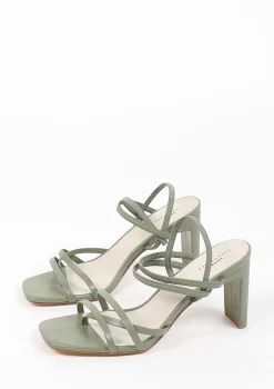 Groene Hak Sandalen Met Bandjes^Sacha Cheap
