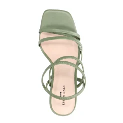Groene Hak Sandalen Met Bandjes^Sacha Cheap