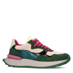 Groene Multicolor Sneakers^Sacha Fashion