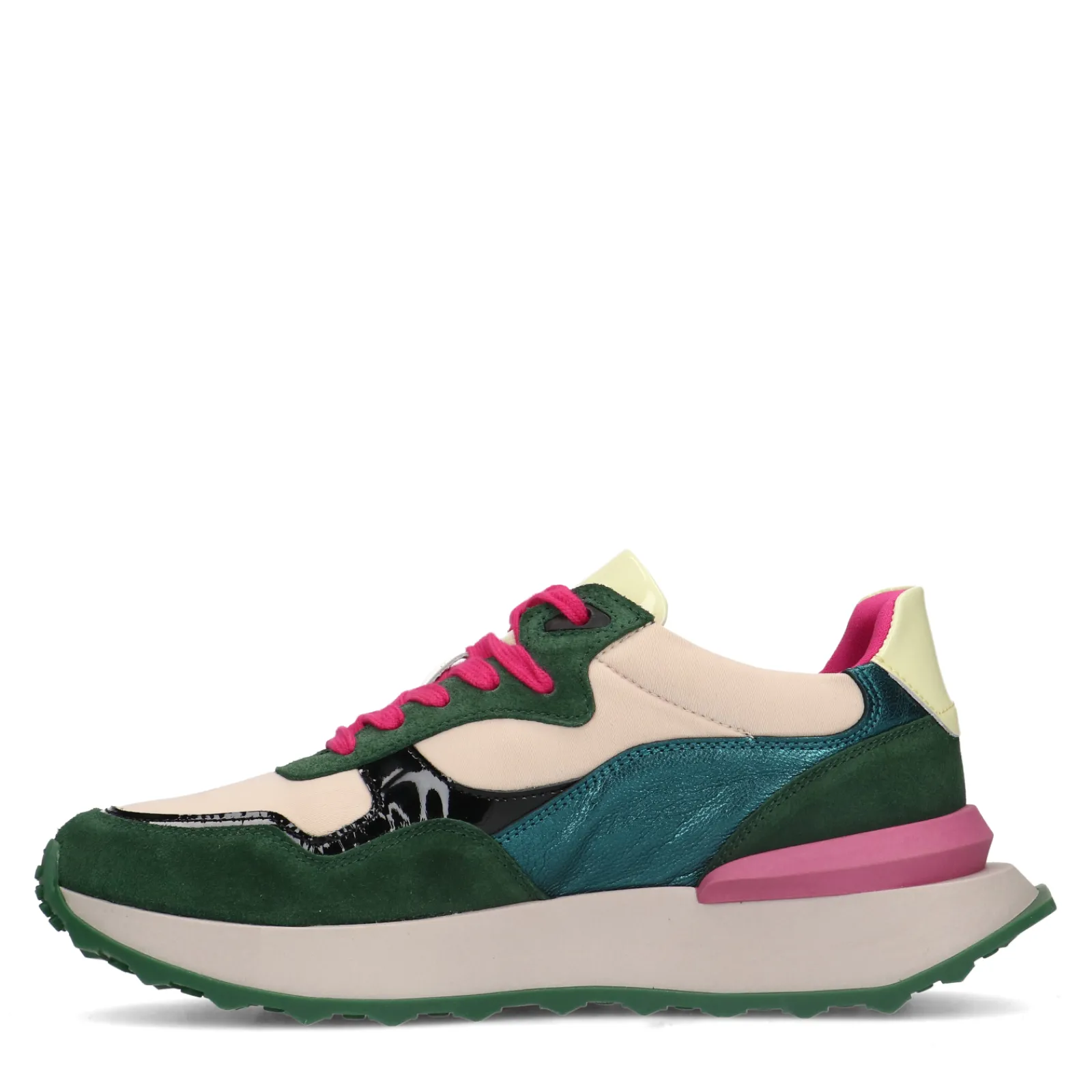Groene Multicolor Sneakers^Sacha Fashion