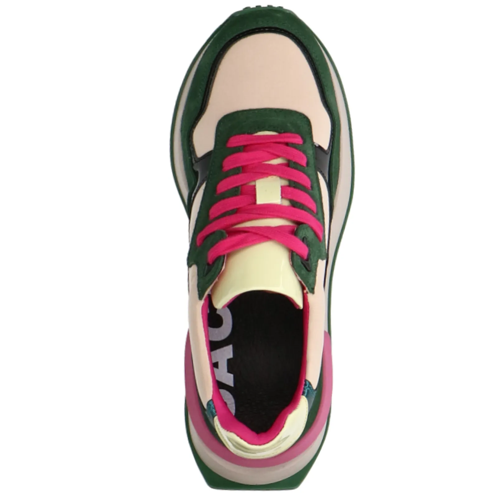 Groene Multicolor Sneakers^Sacha Fashion