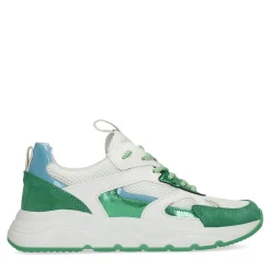 Groene Sneakers Met Metallic Details^Sacha New