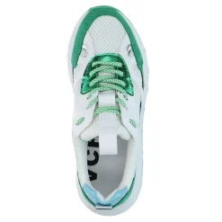 Groene Sneakers Met Metallic Details^Sacha New