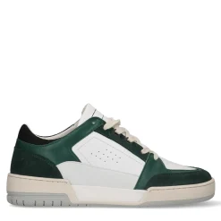 Groene Sneakers Met Suede Details^Sacha Discount