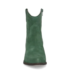 Groene Suede Lage Cowboylaarzen^Sacha Clearance